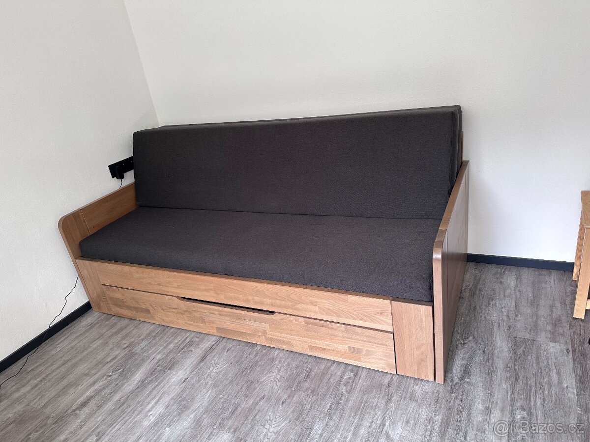 Rozkládací postel 90/170x200