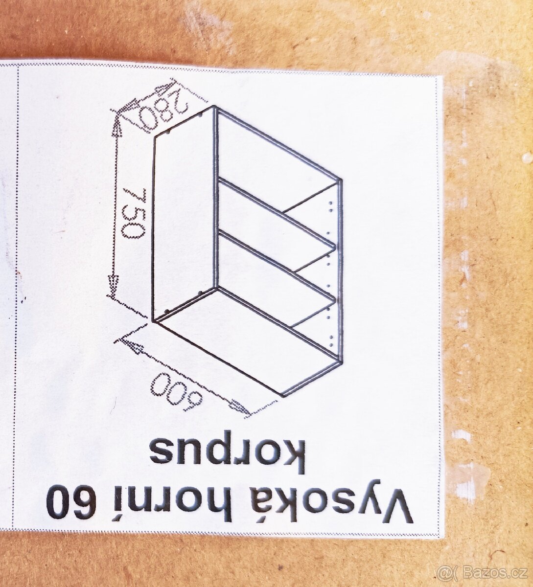 Kuchyňská vysoká skříňka 60 cm šířka
