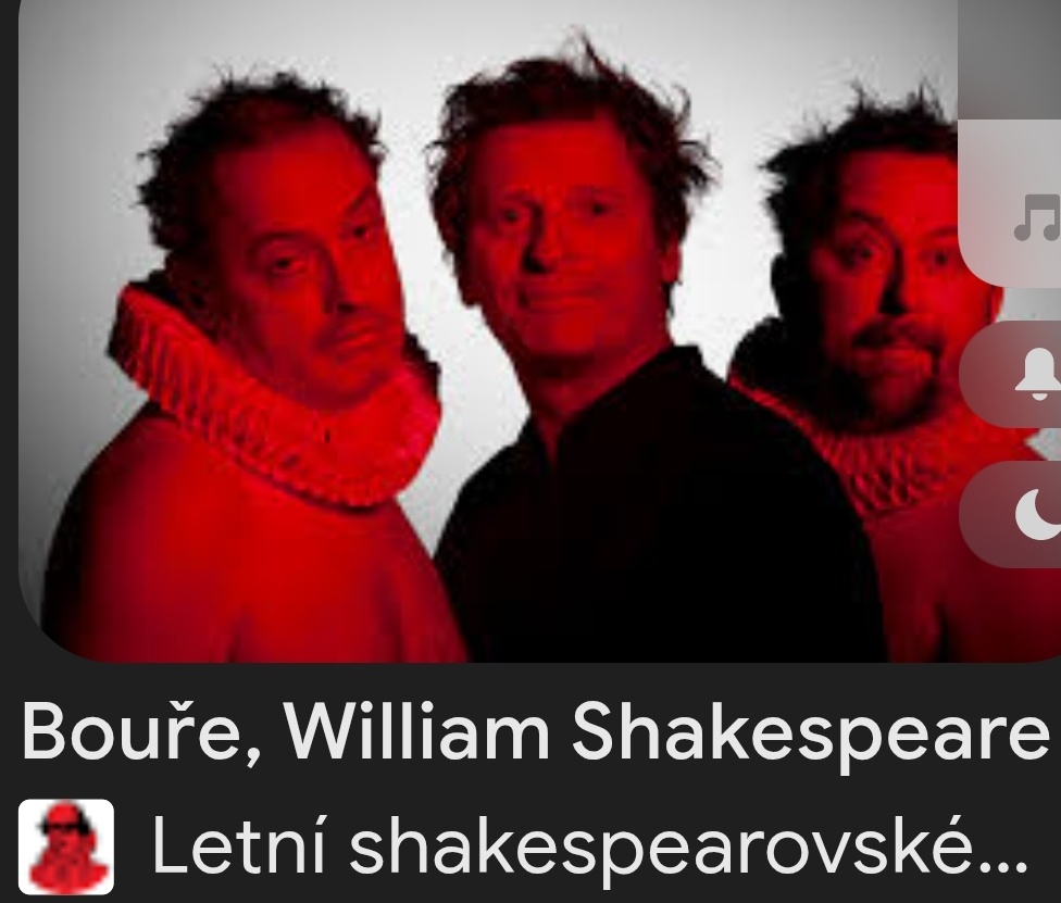 Letní Shakespearovské slavnosti 2ks Bouře Brno 15.7.2025