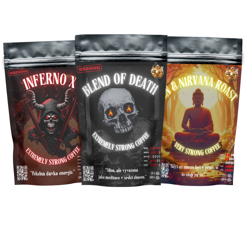 Premium Elite Trio - zrnková káva 225g - Buddhovy listy