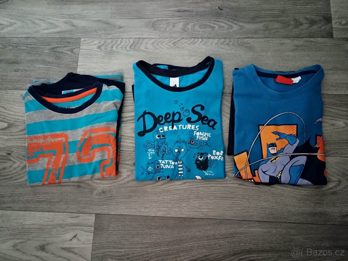3x pyžamo 134/140