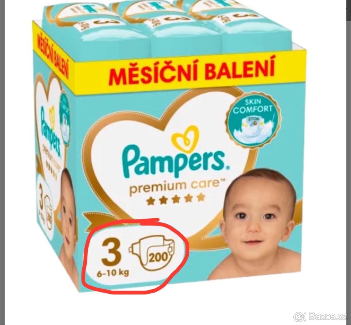 Pampers Premium Care 3 6-10kg 200ks