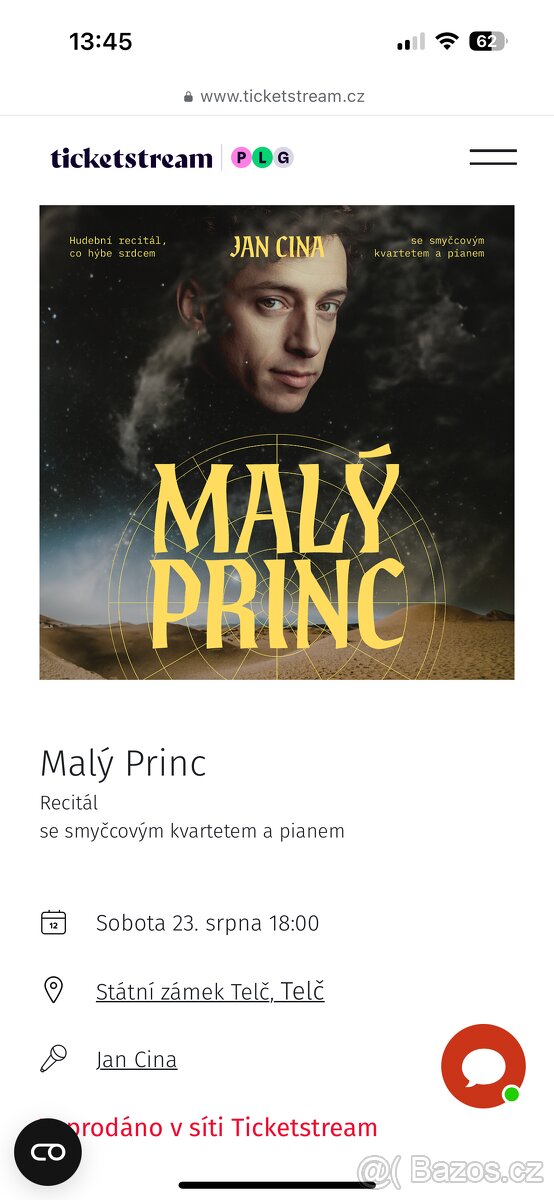 Malý princ recitál Telč