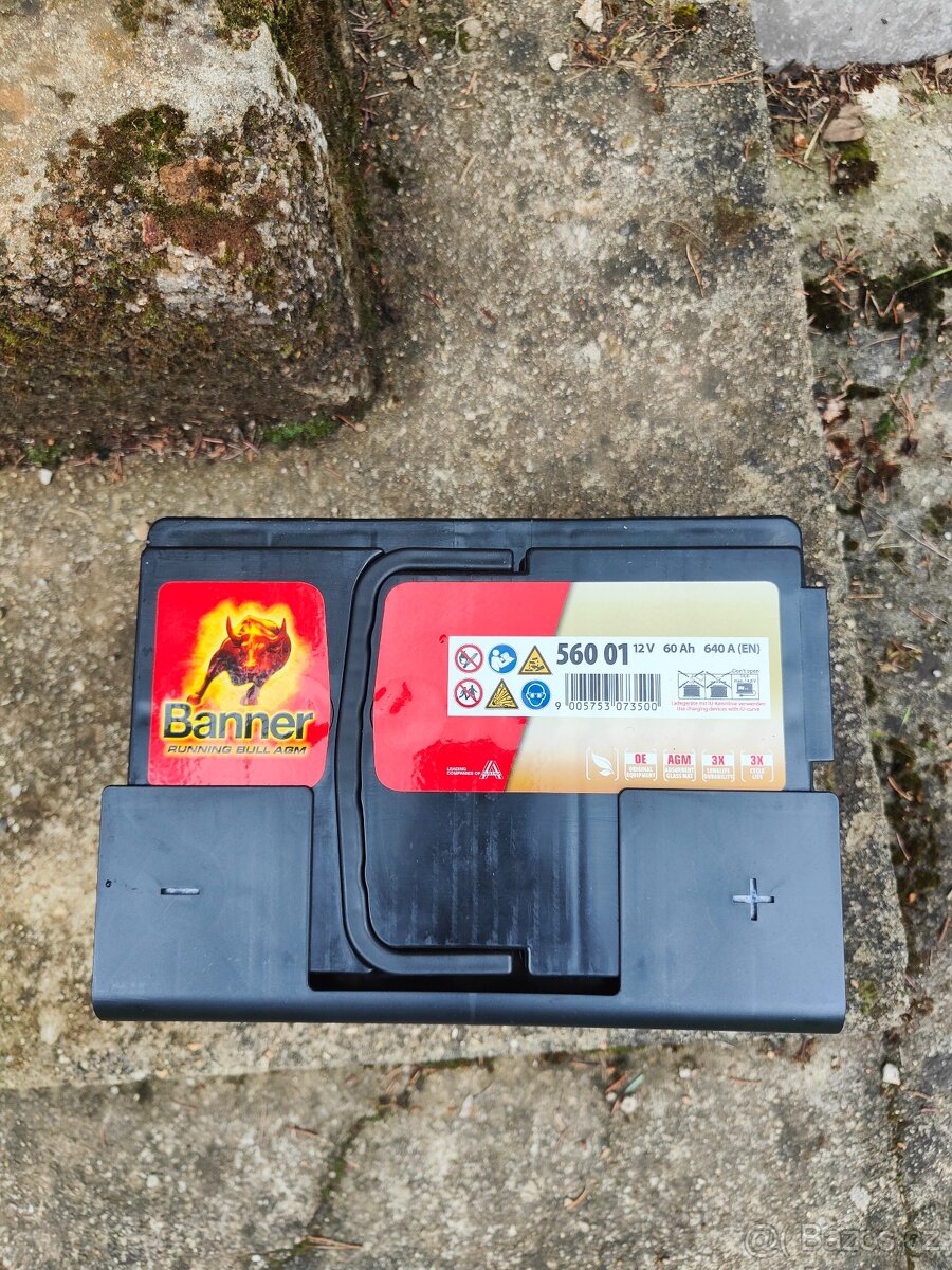 Autobaterie Banner AGM 60Ah