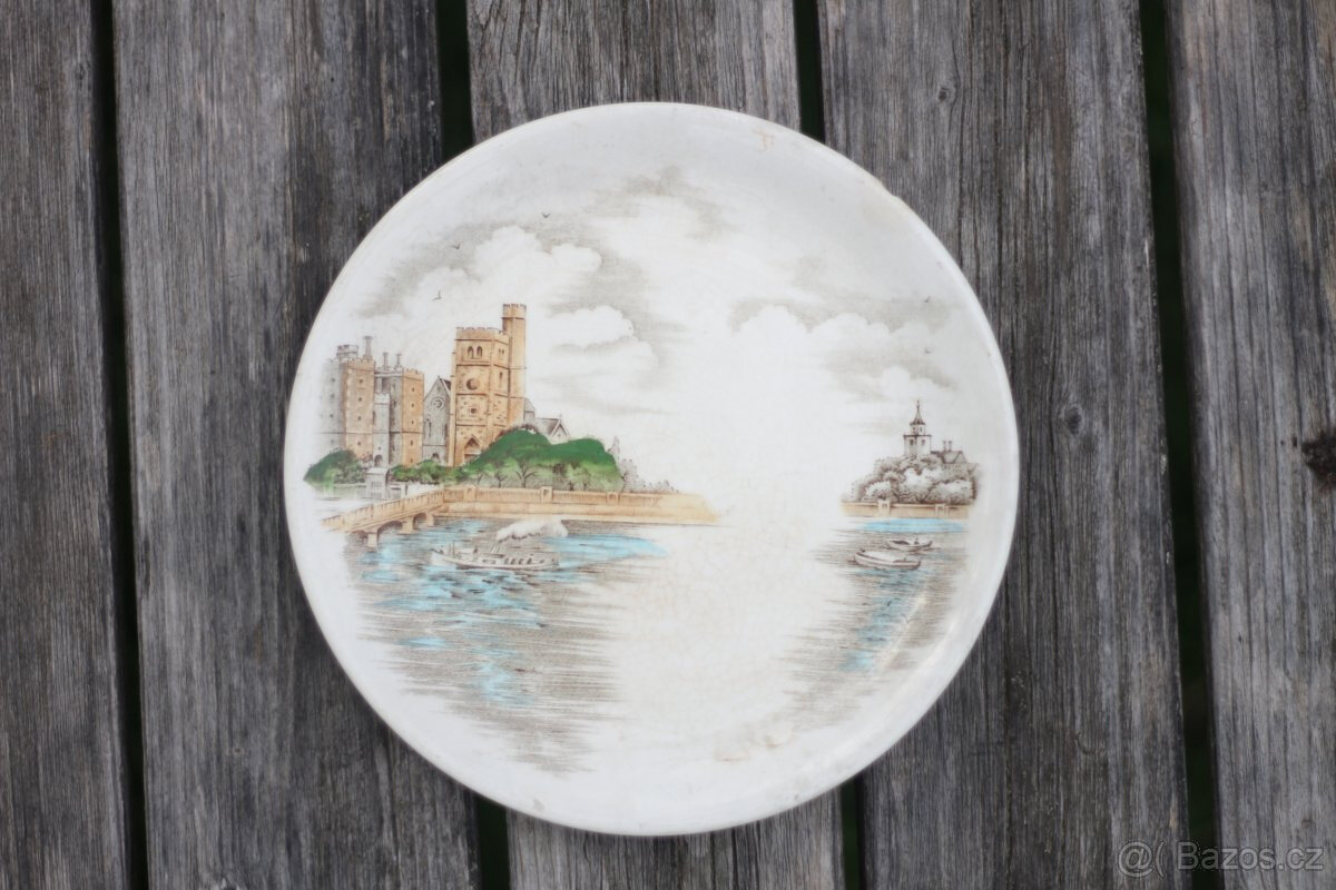 Anglický porcelán od Alfred Meakin - talíř