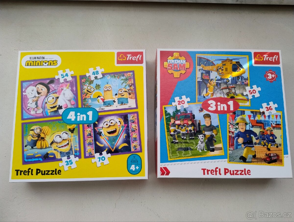 Prodám puzzle Trefl 4in 1 , 3+