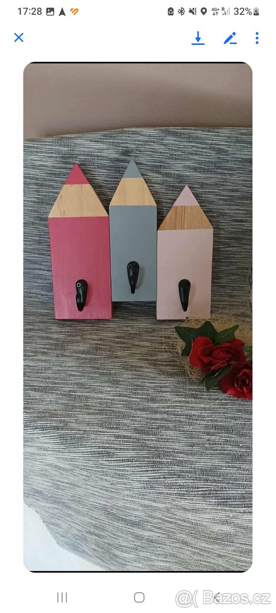 Věšák třeba na klíče