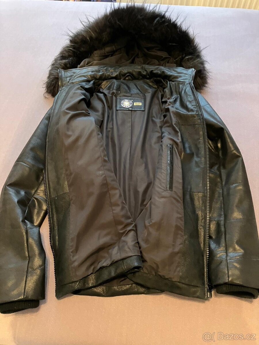Kožená bunda Kara, málo nošená, vel. 38