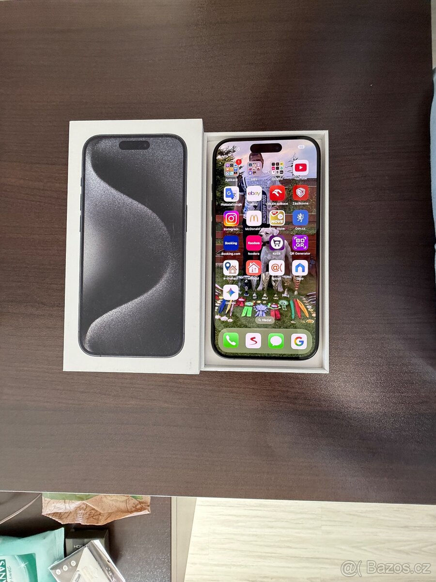 IPhone 15 pro 128GB black titanum vesmírně černý