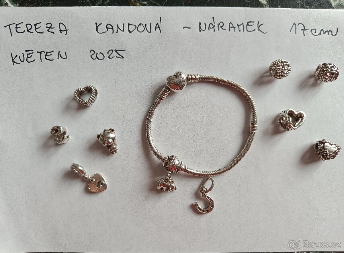 Náramek Pandora s přívěsky