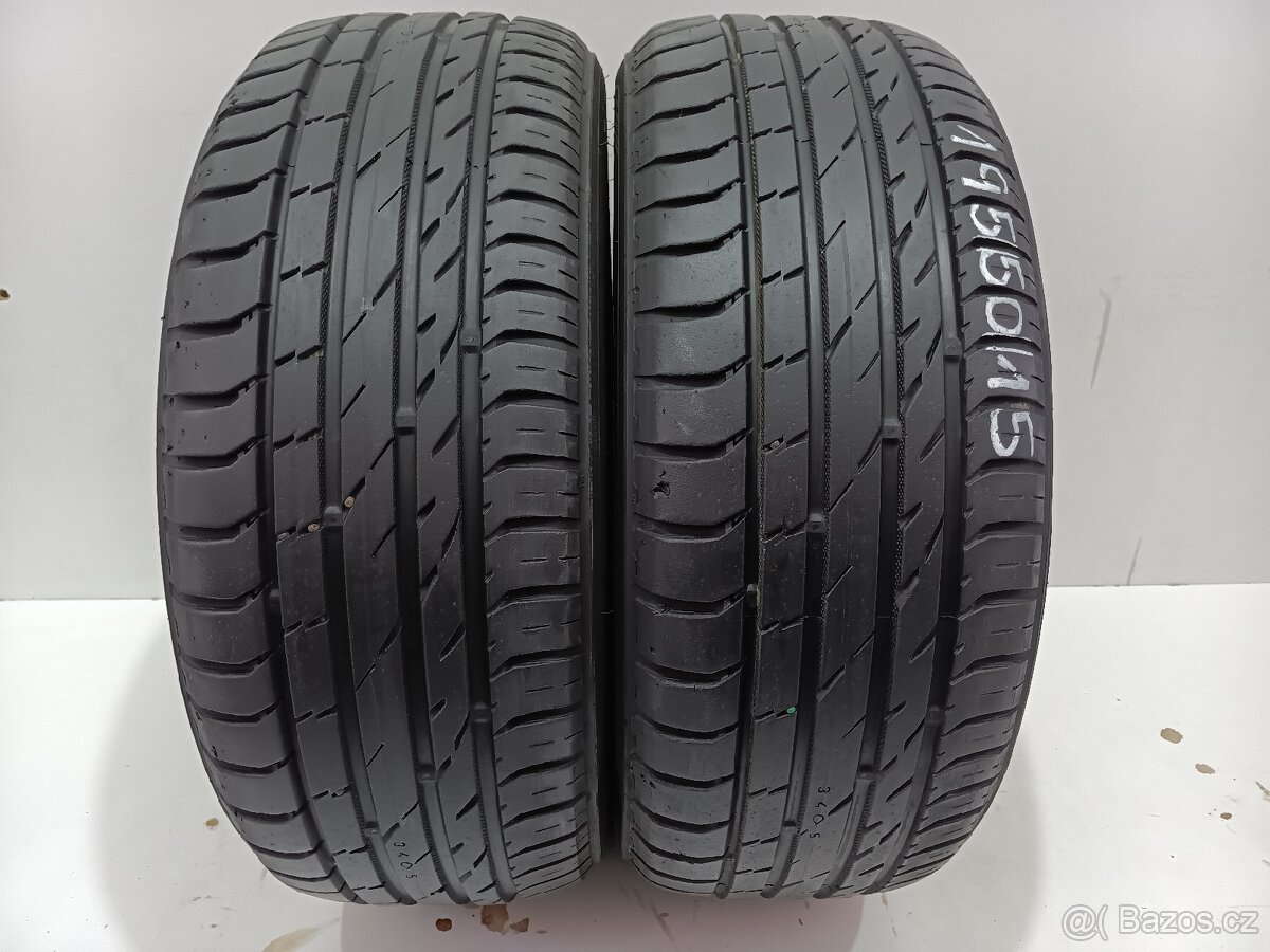 2ks letní pneu 195/50/15/Nokian