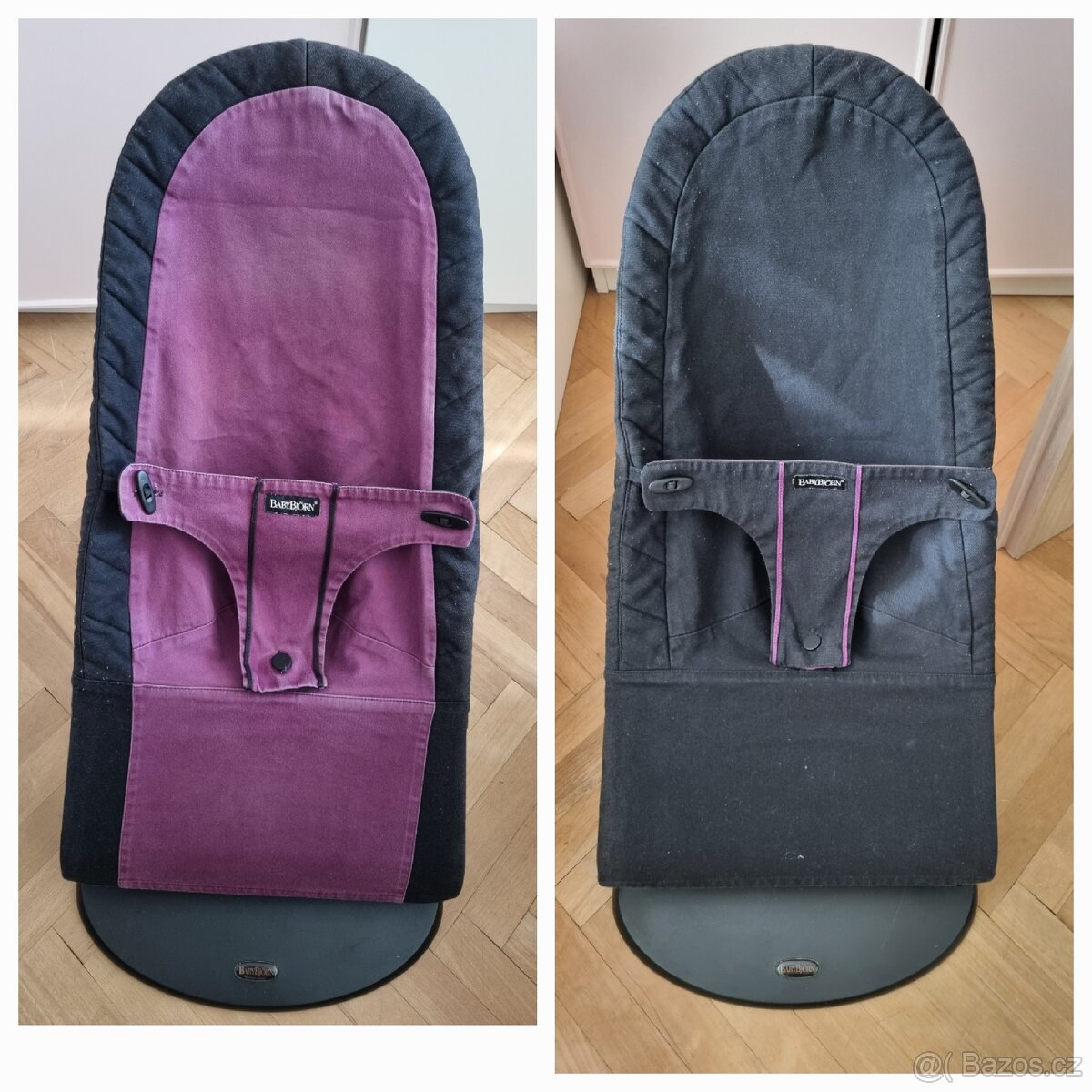 Houpátko BabyBjorn original fialovo černé