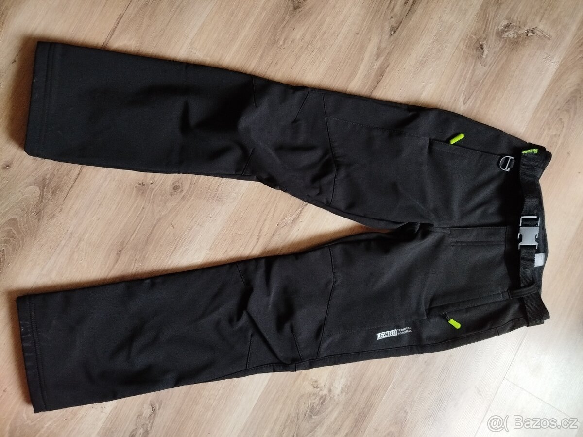 Softshellové kalhoty Lewro sportswear 140 -146