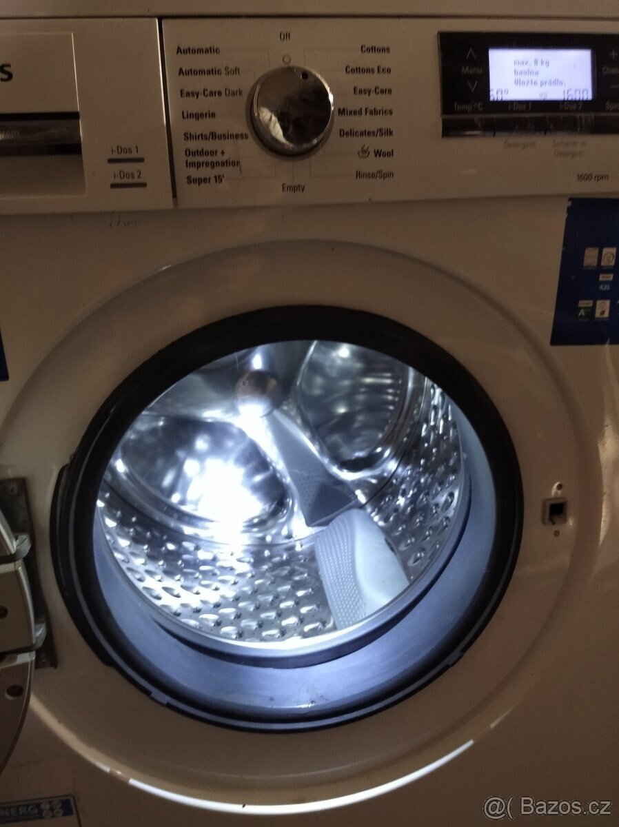 Siemens i dos, 8kg,0-1600 ot.A+++
