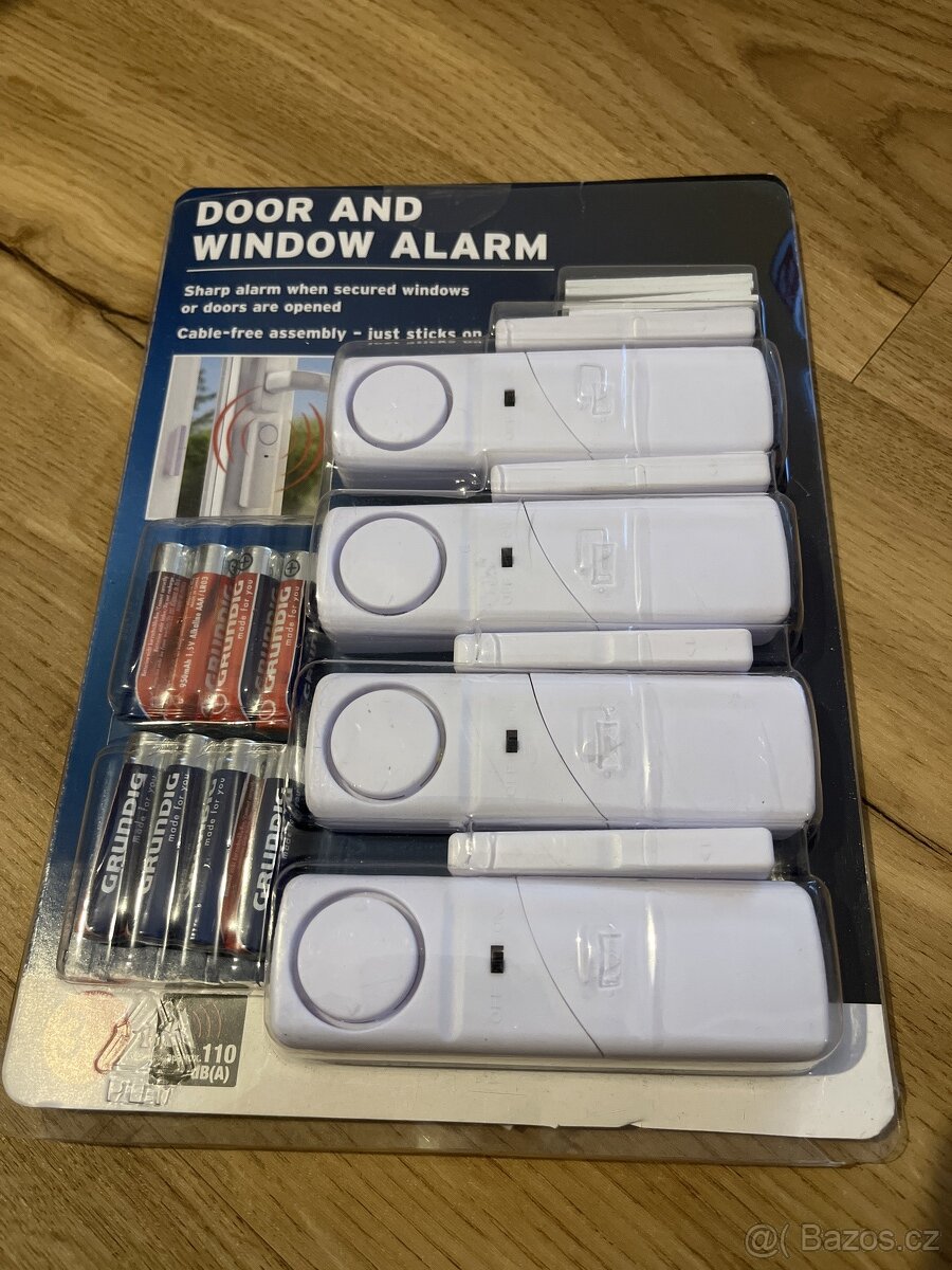 Alarm 110 dB na dveře či okna 4ks