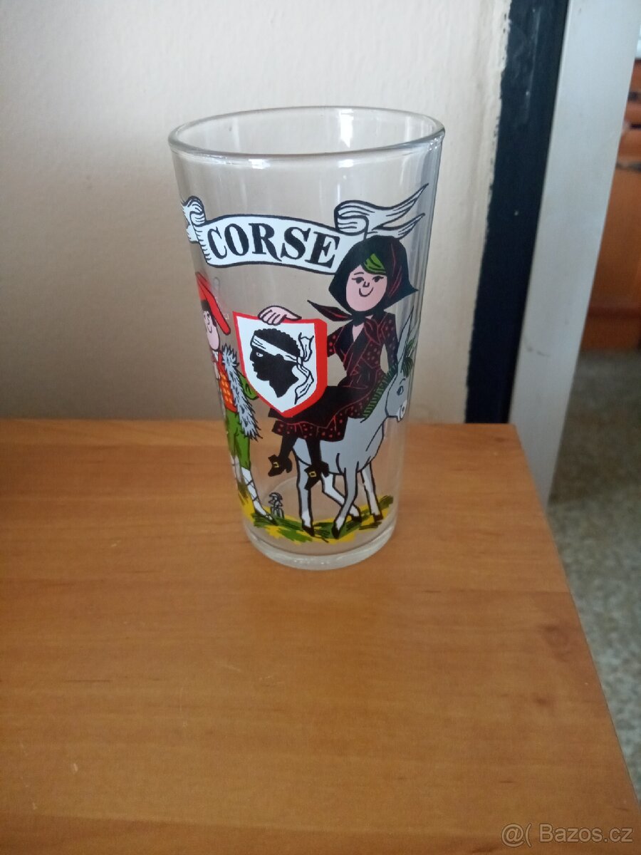 Retro sklenička od hořčice France