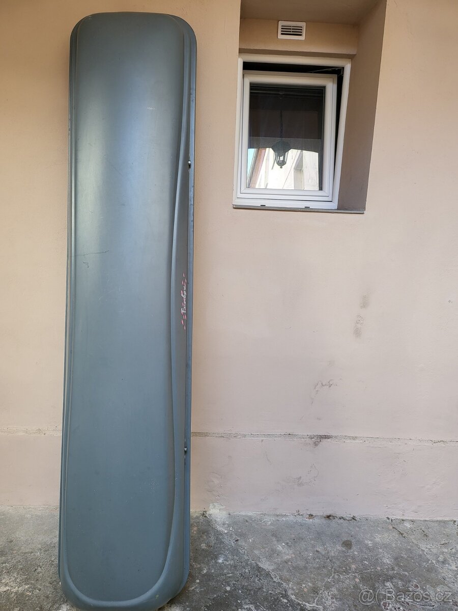 střešní box pro auto, úzký, délka 220 cm