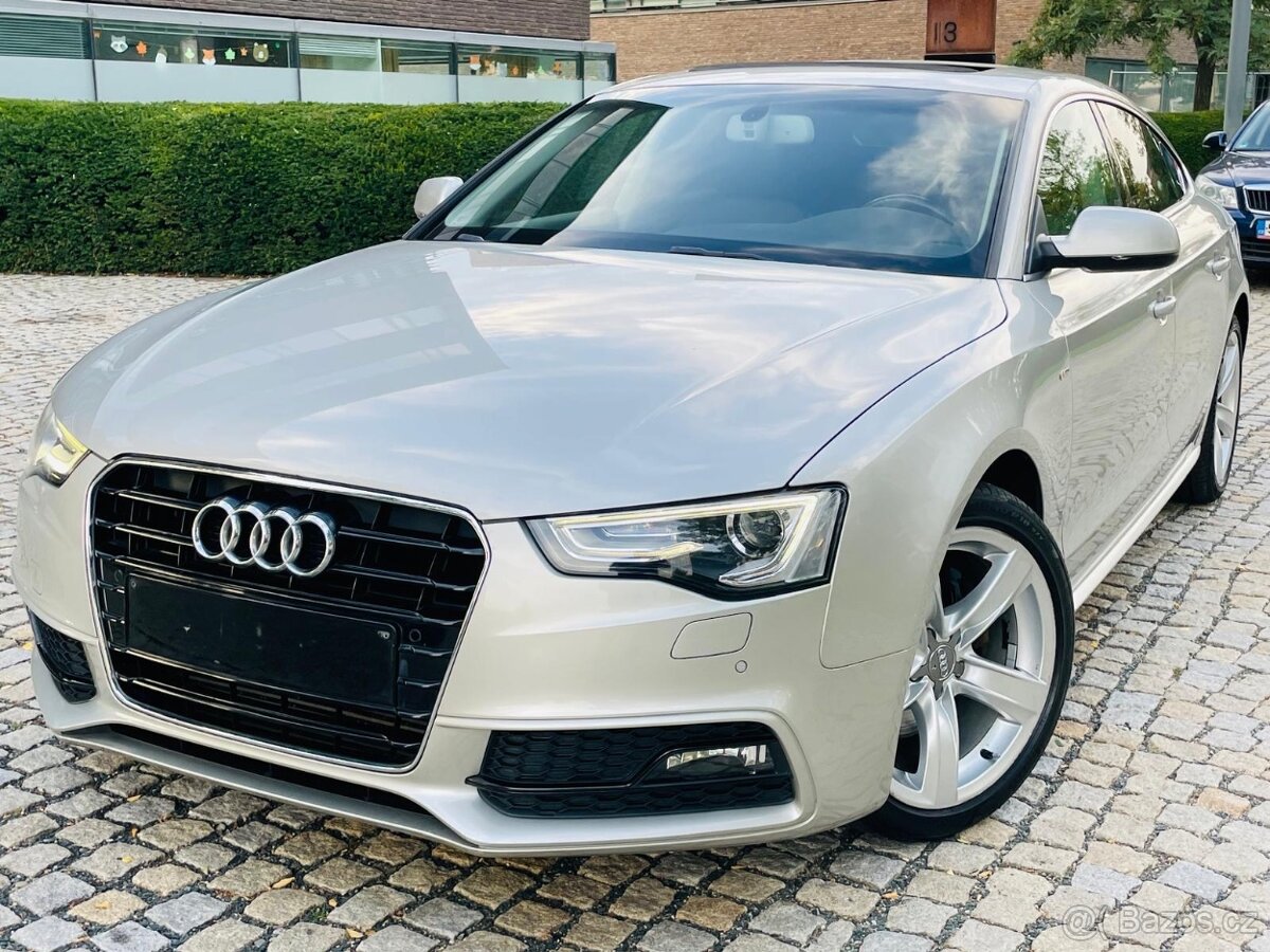 Audi A5 2.0TDI MANUÁL SPORTBACK S-LINE LED VÝHŘEV ALCANTARA