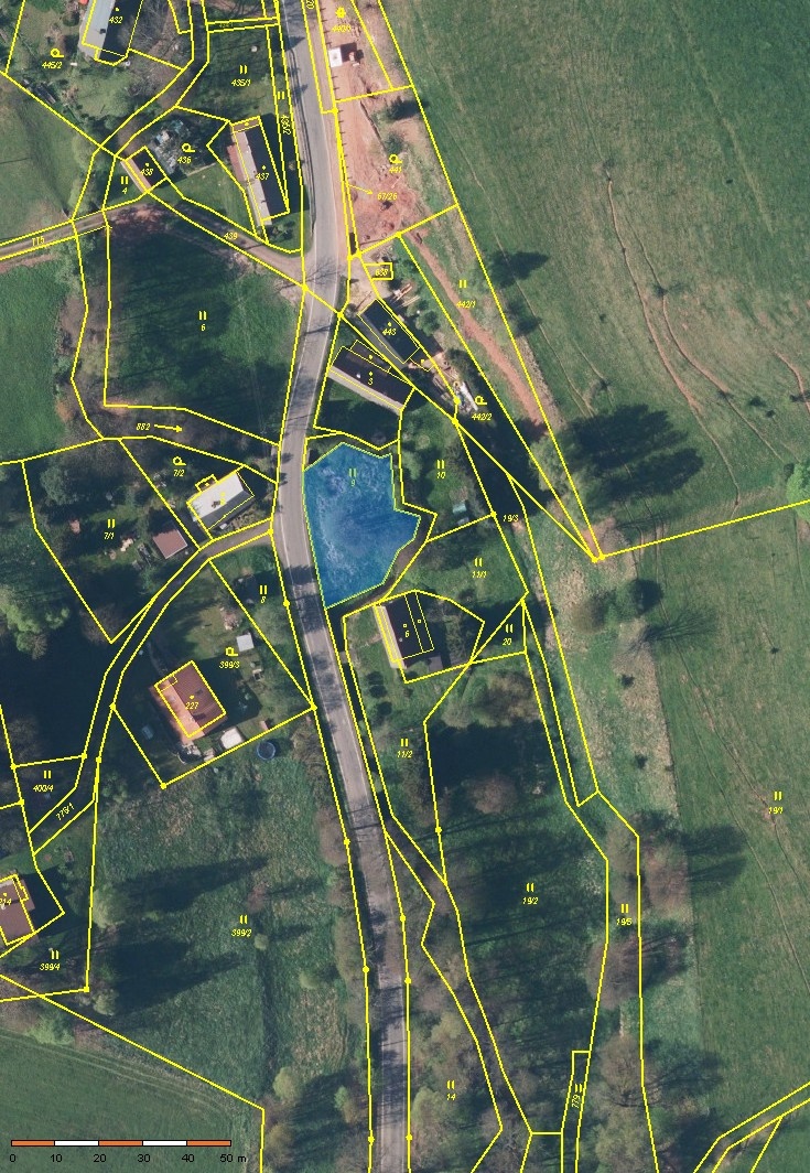 K prodeji stavební pozemek Dolní Vernéřovice 637 m²
