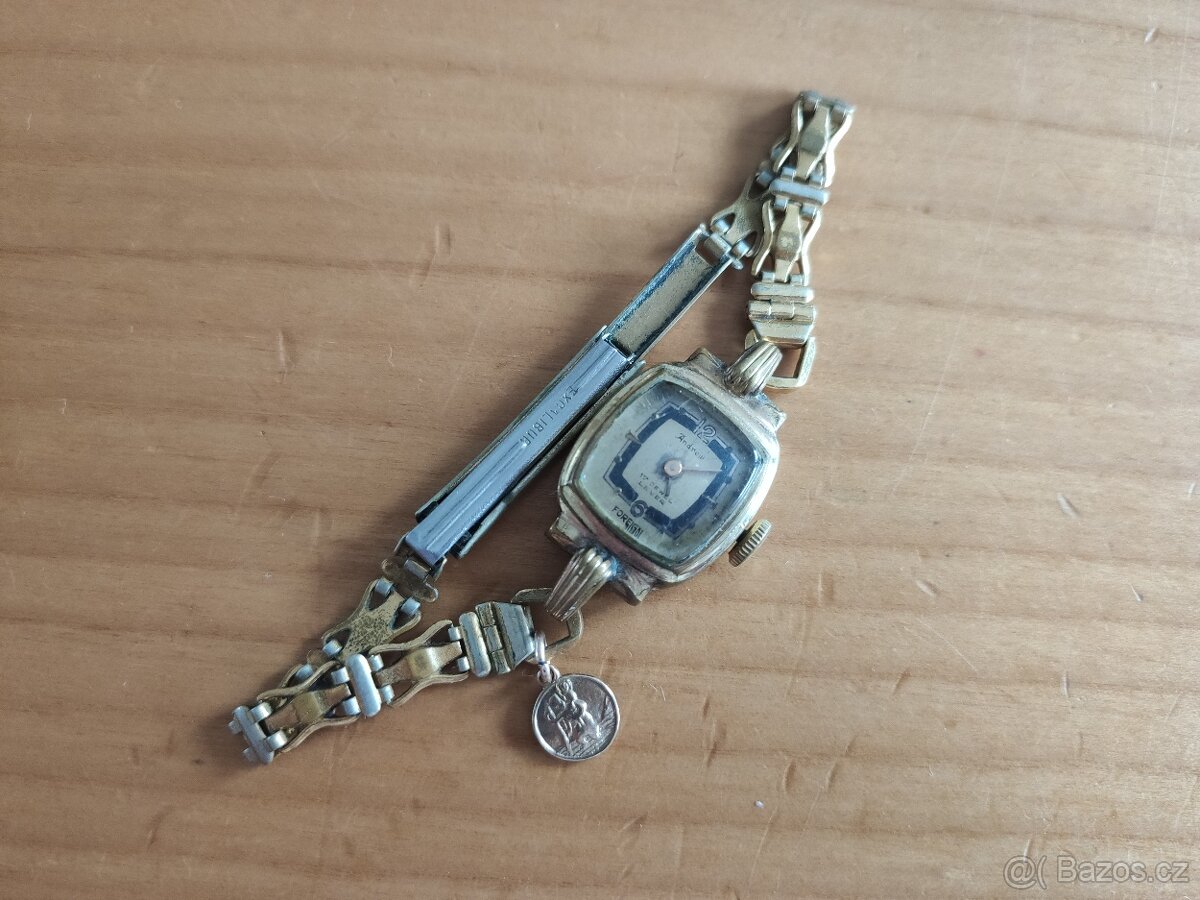 Art Deco mechanické starožitné hodinky Andrew