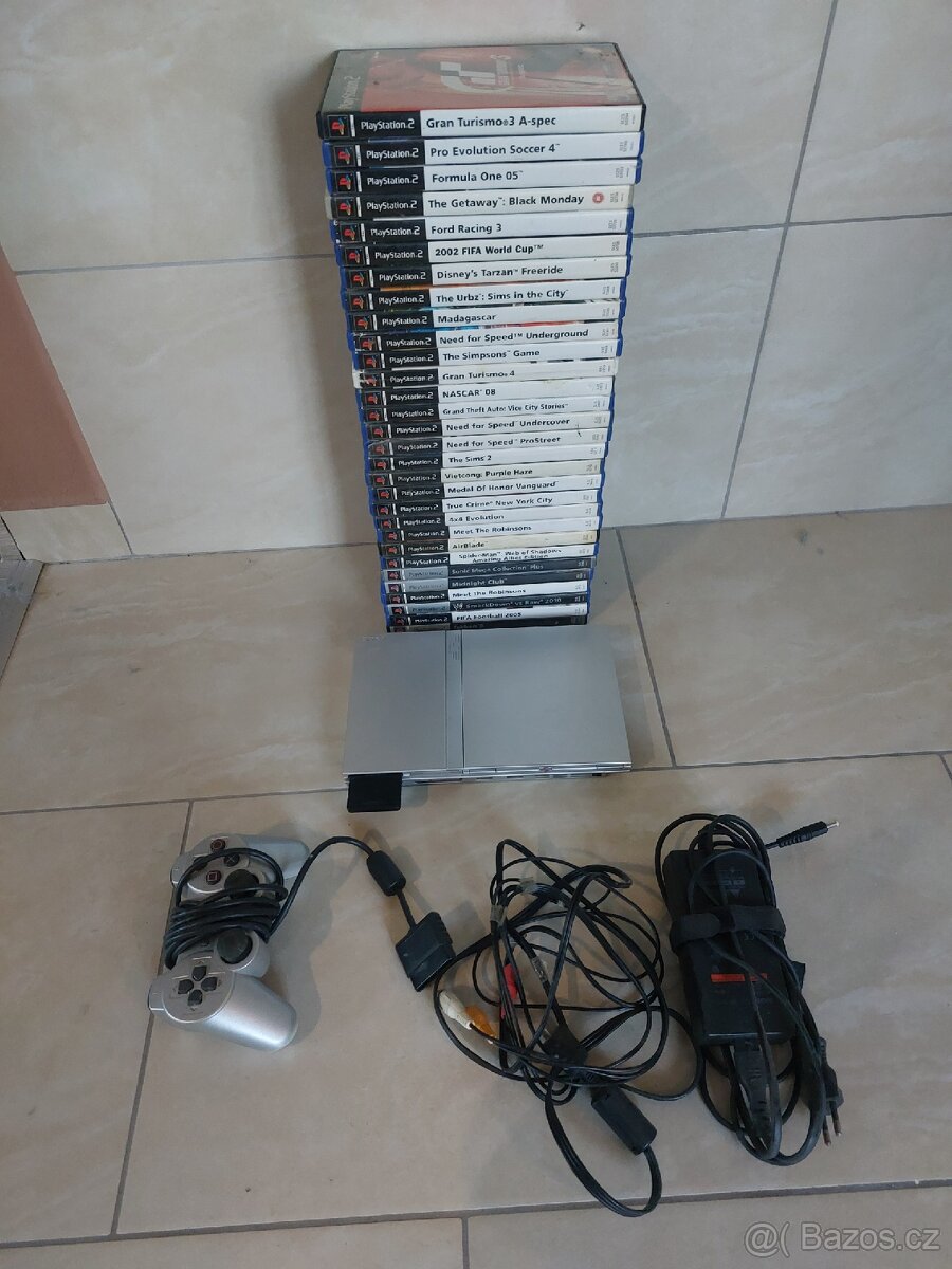 2ks Konzole PS2 Playstation 2 + Hry