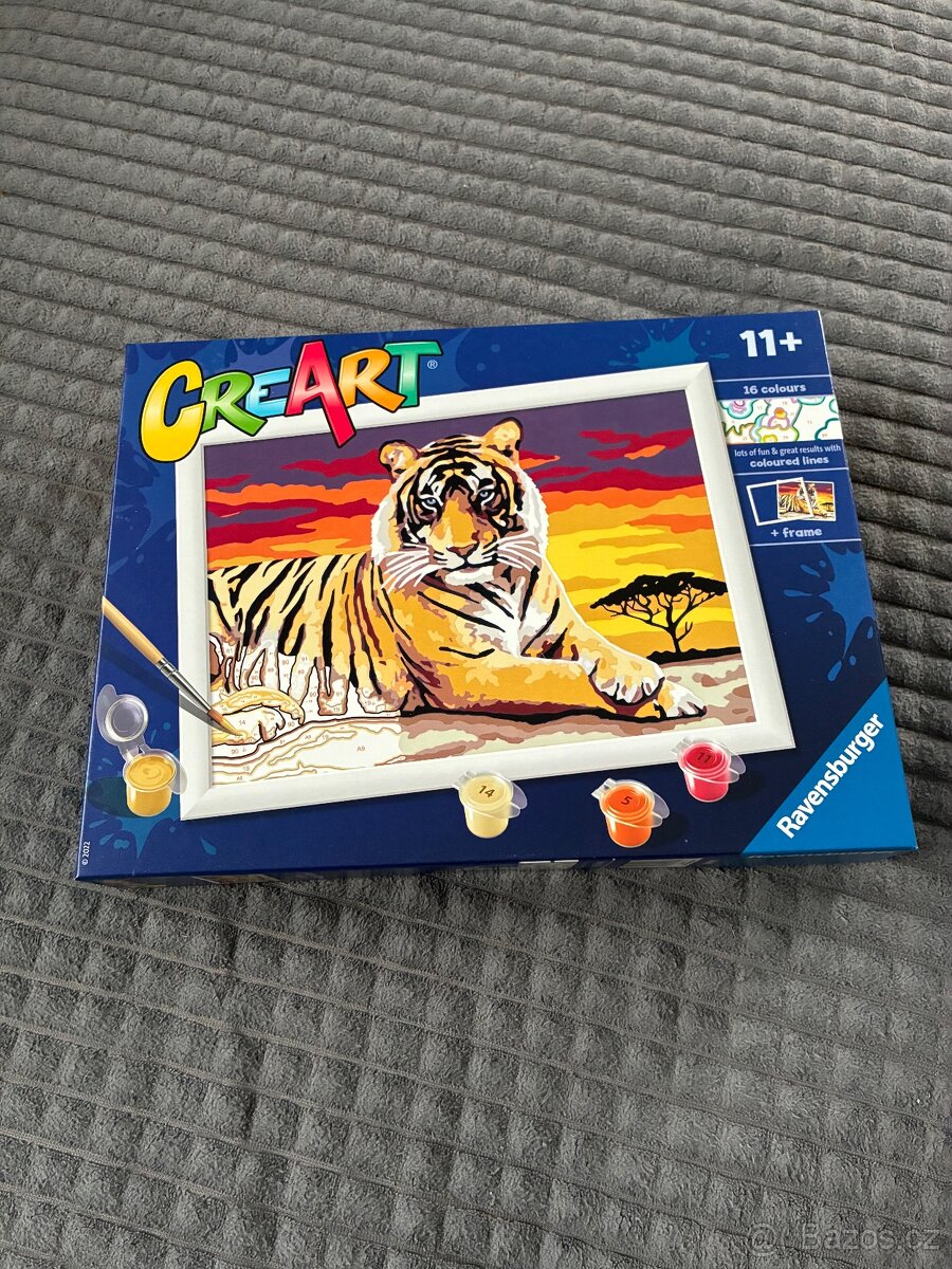 Kreativní sada CreArt Ravensburger – Tygr, nepoužitá
