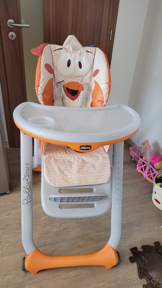 CHICCO Polly 2 Start jídelní židlička Fancy Chicken