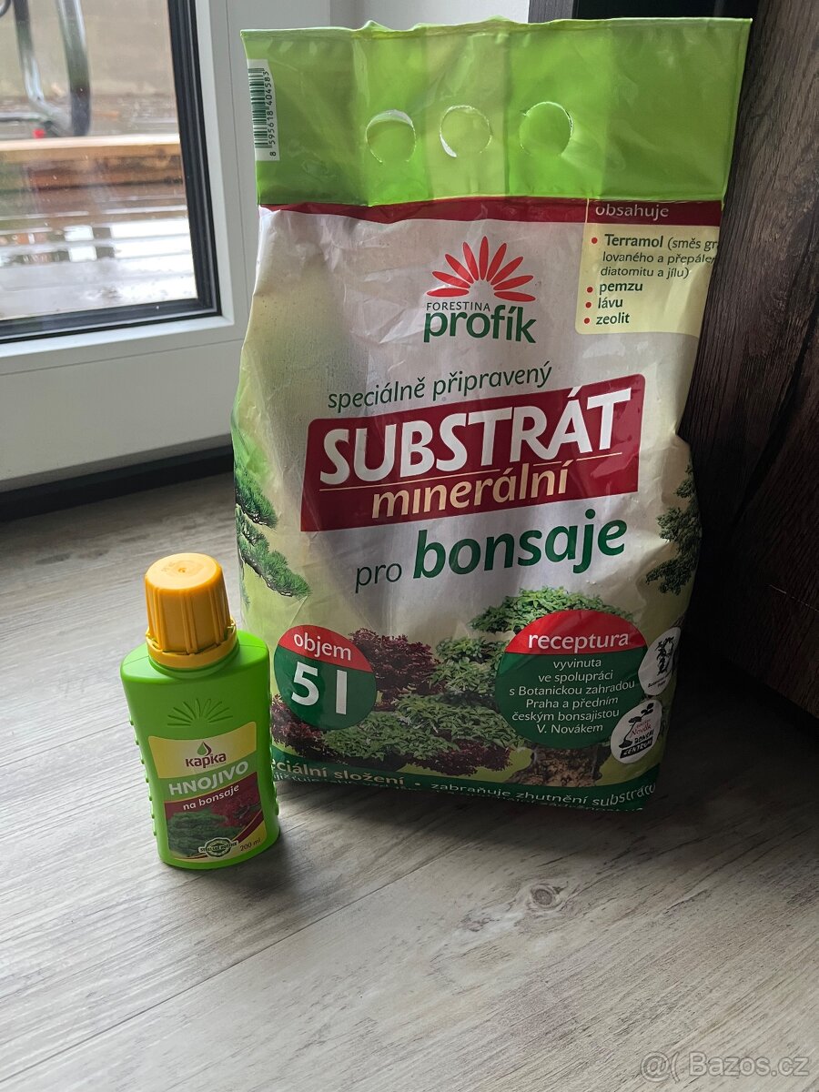 Substrát a hnojivo na bonsaje