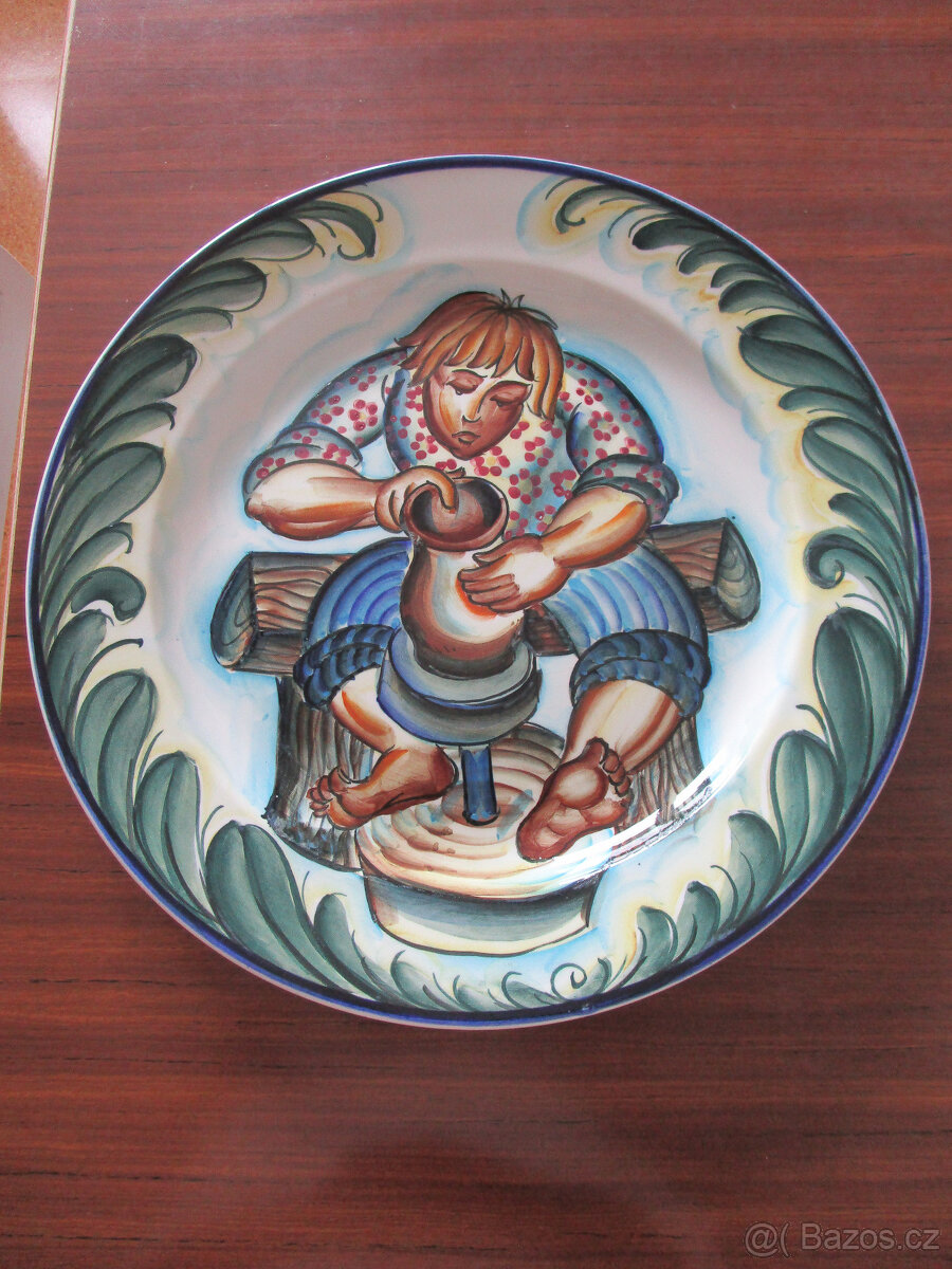 Keramický talíř autorský