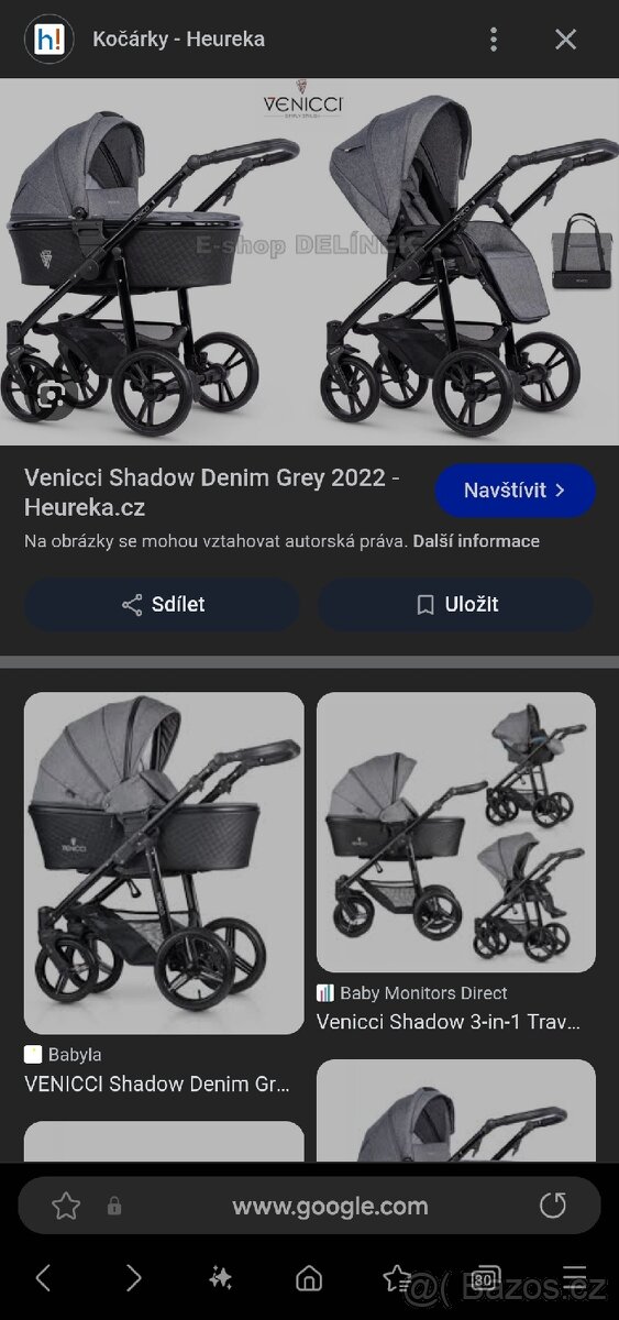 Venicci shadow denim grey, dvojkombinace