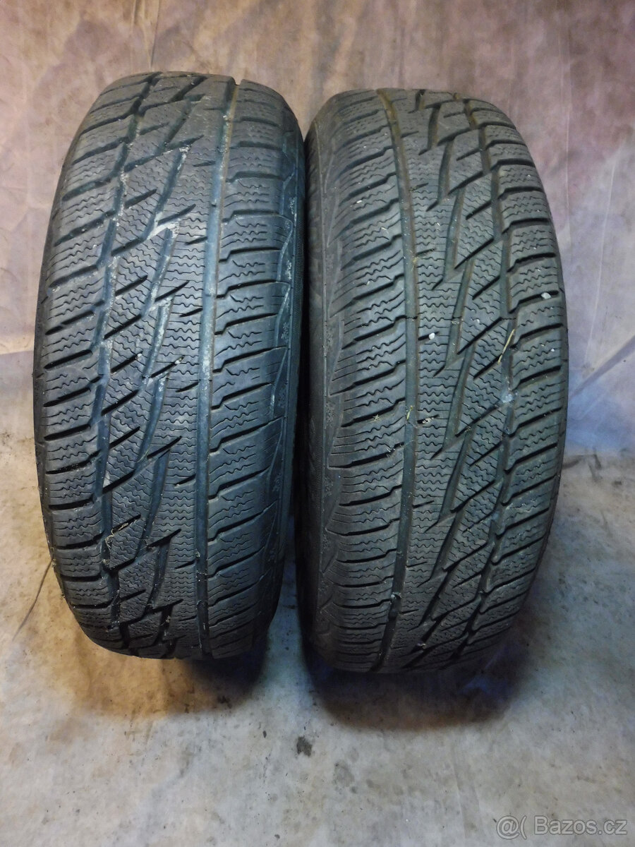 Prodám 2 orig. 15" plech. kola + zimní pneu na DACIA LOGAN