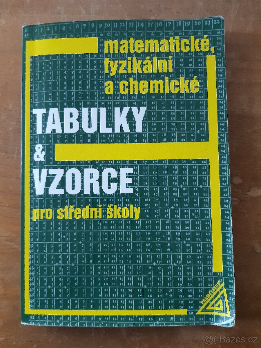 Tabulky a vzorce pro střední školy