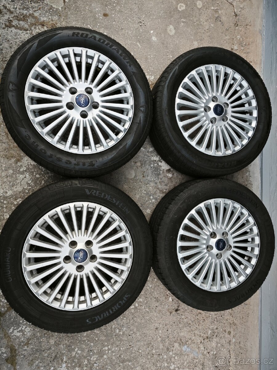 Alu Ford 5/108 R16 + 215/55 R16 letní sada