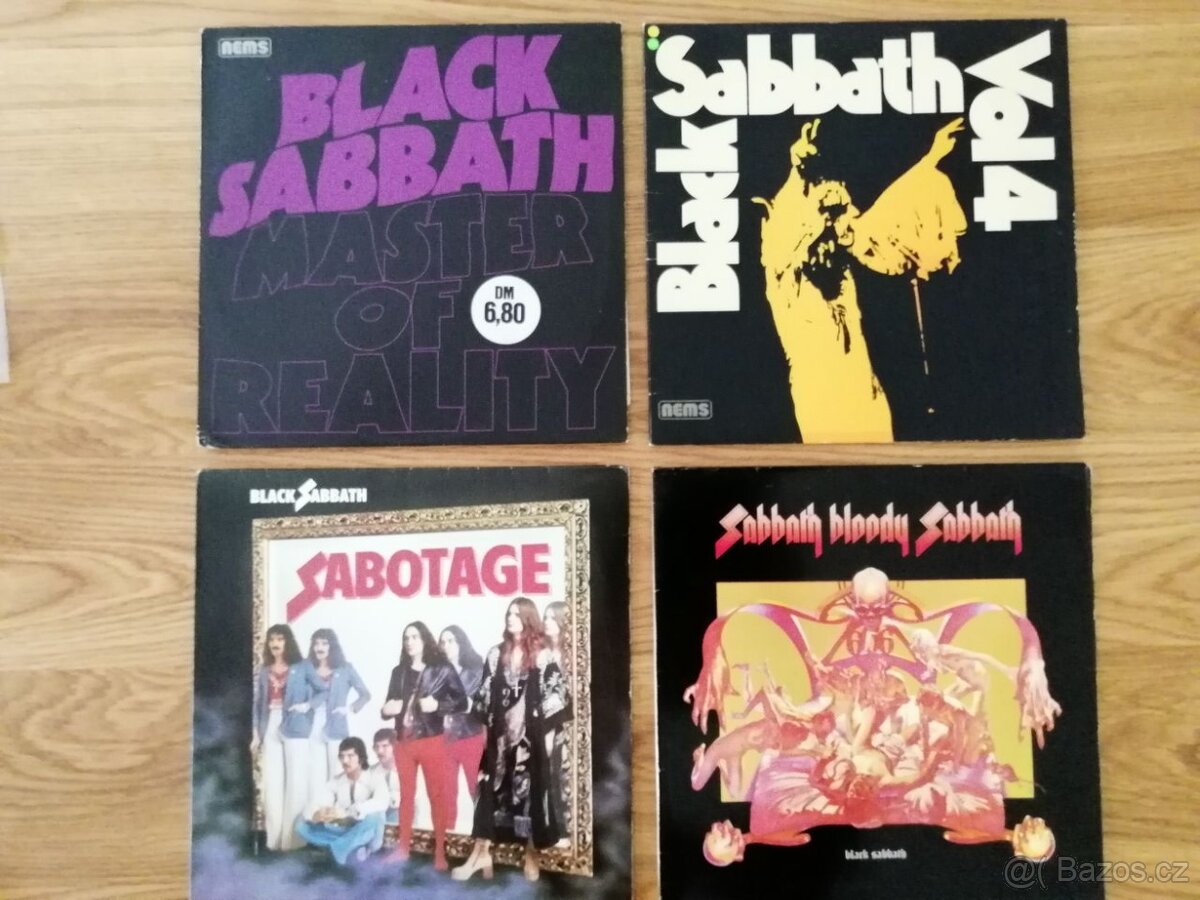 LP desky - BLACK SABBATH a OZZY původní JAPAN,US press