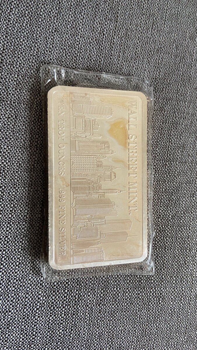 investiční stříbro10oz (311g) Ryzost 999