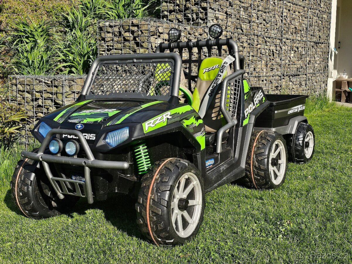 Elektrické auto Peg-Pérego Polaris Ranger RZR + vlek