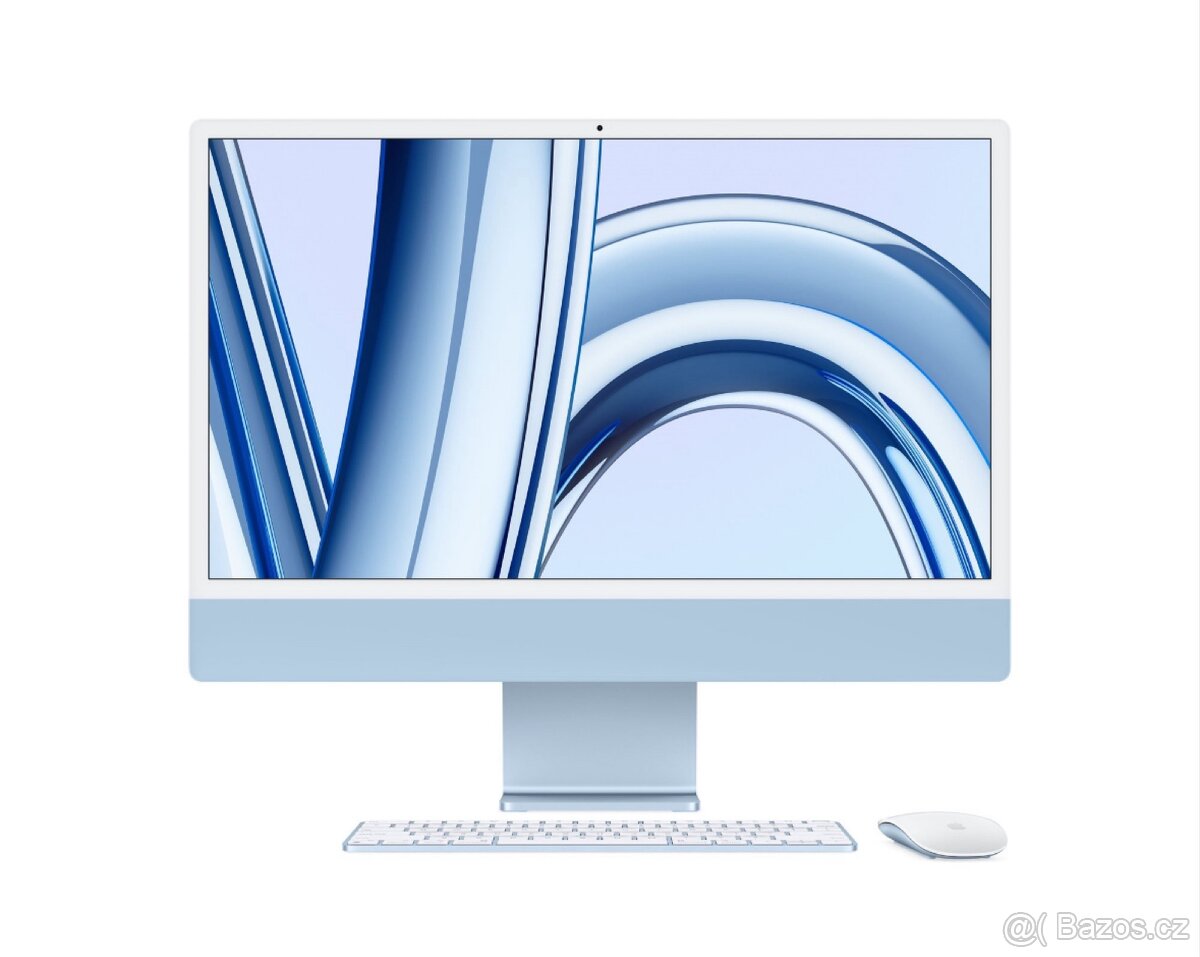 Nový nevybalený iMac 24” M3 CZ modrý, plná záruka, DPH