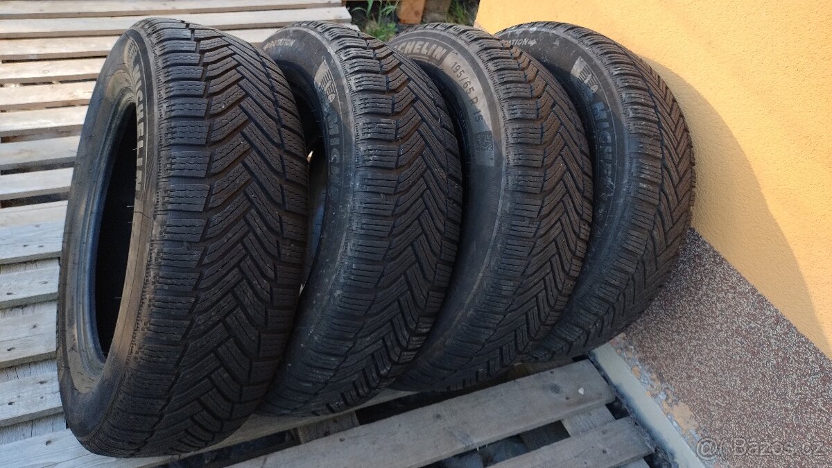 Zimní sada pneu Michelin Alpin 6, 195/65 R15, 7-8mm vzorek