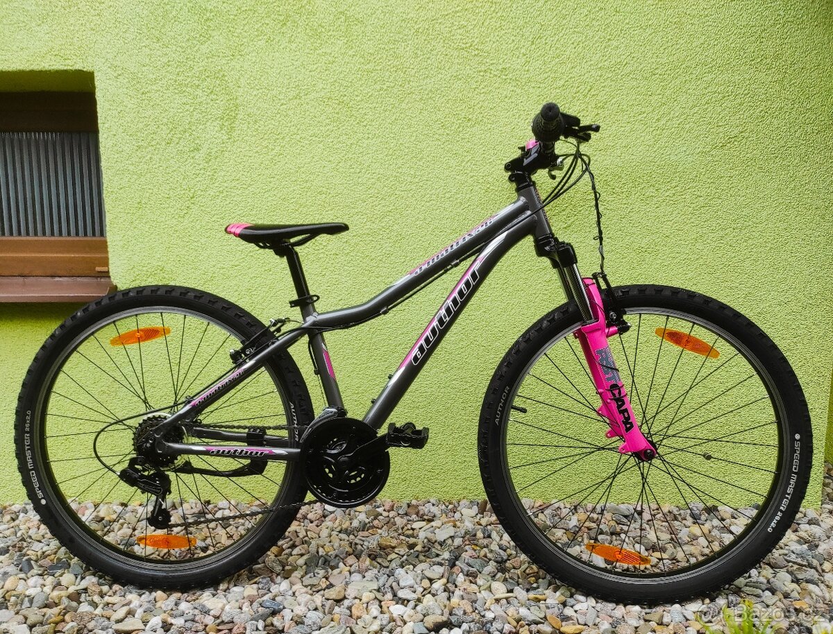 Značkové kolo Author A-MATRIX 26/13,5" (grafit/růžová)II