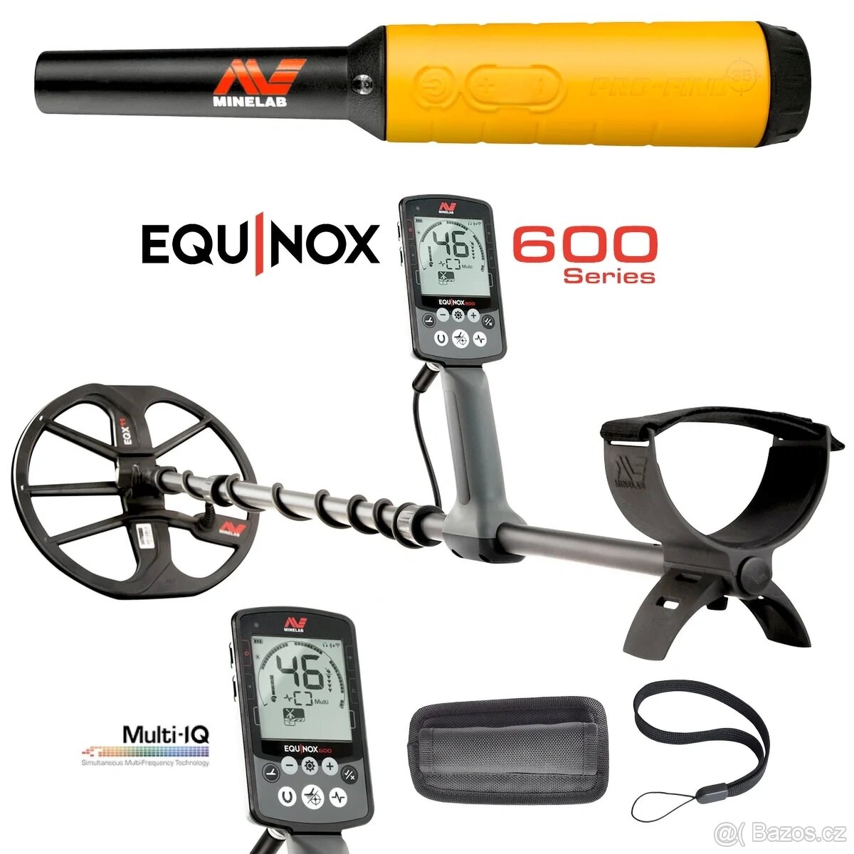 Minelab Equinox 600+pinpoiter 35+bezdátová sluchátka SL80
