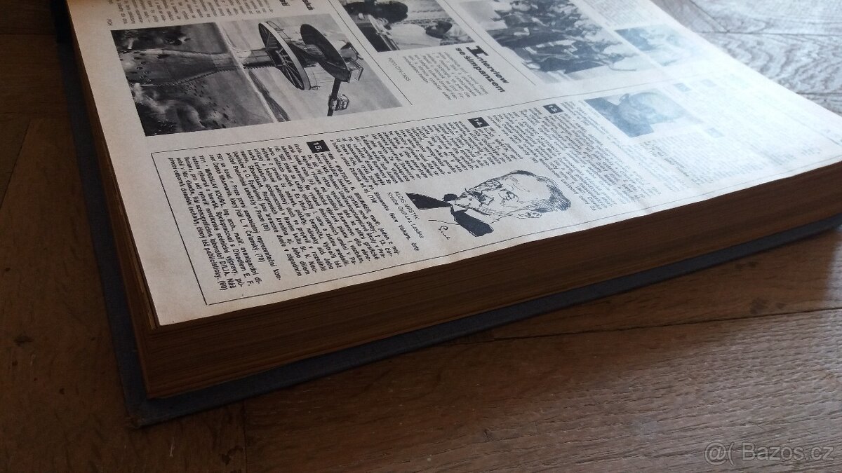 Časopis Květy svázaný ročník 1971 v pevné knize