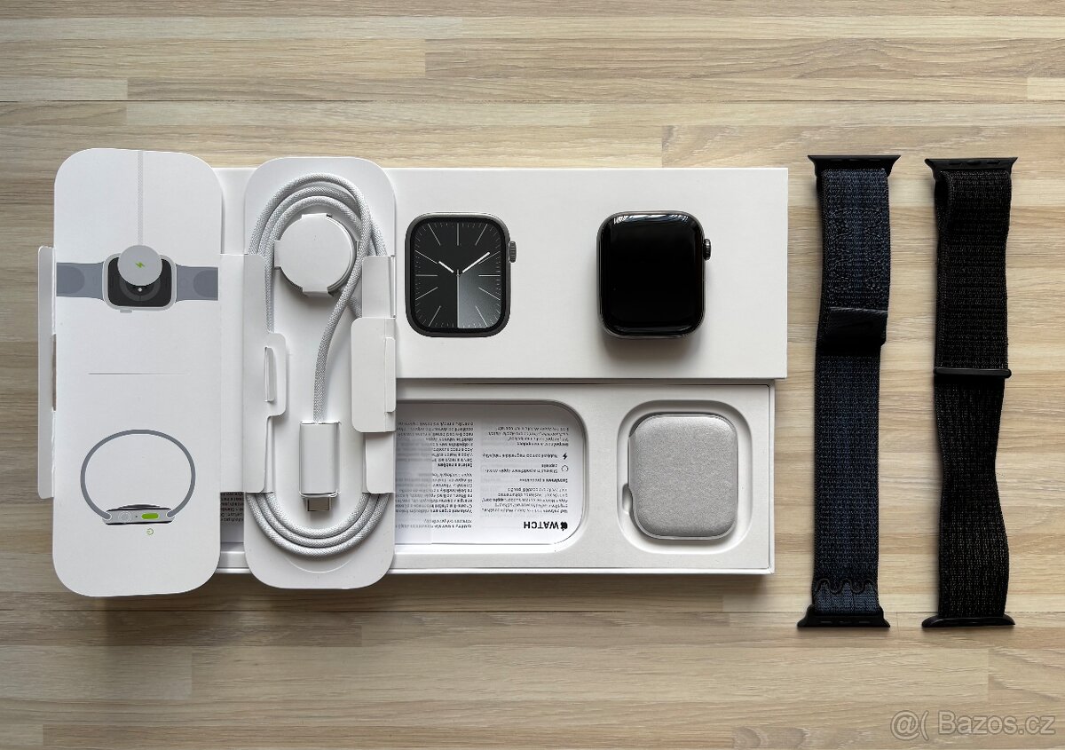 Apple Watch 9 safir/ ocel 45mm