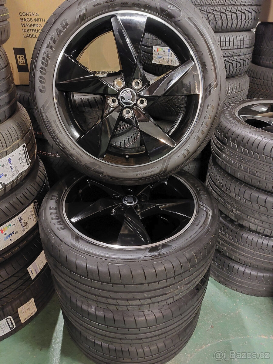 Originál alu kola 17" na Škoda Scala letní Goodyear