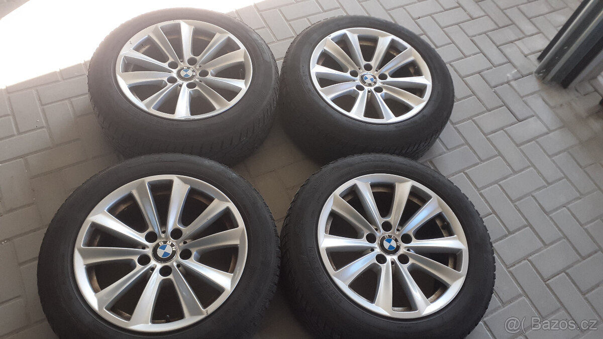 alu disky BMW 5x120 r17, zimní pneu 225/55/17 6mm