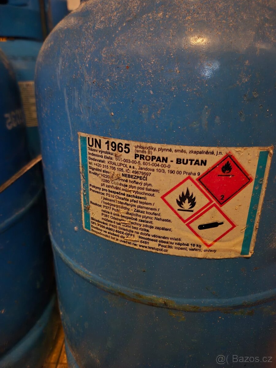 Prodám 10kg propan butanovou lahev
