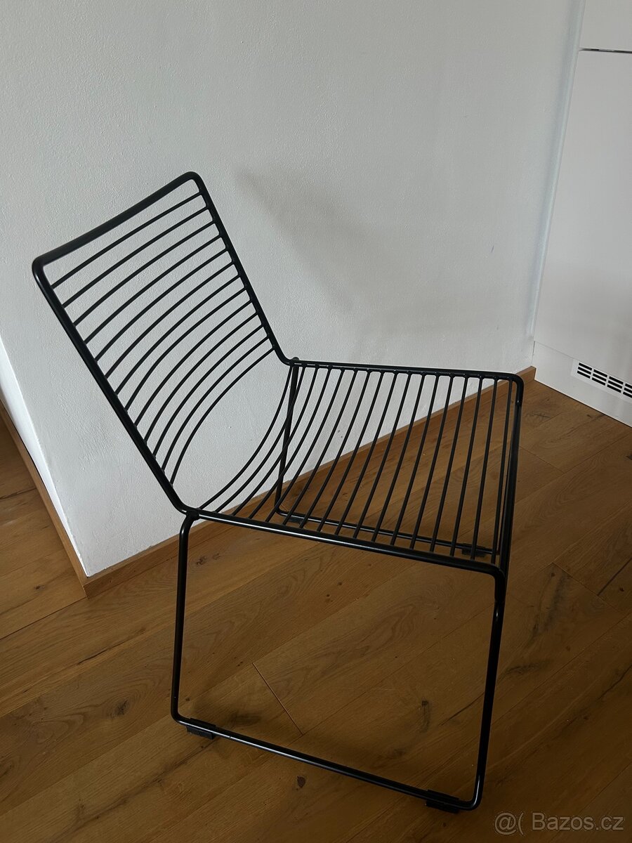Kovové židle Dilly Black, 5ks