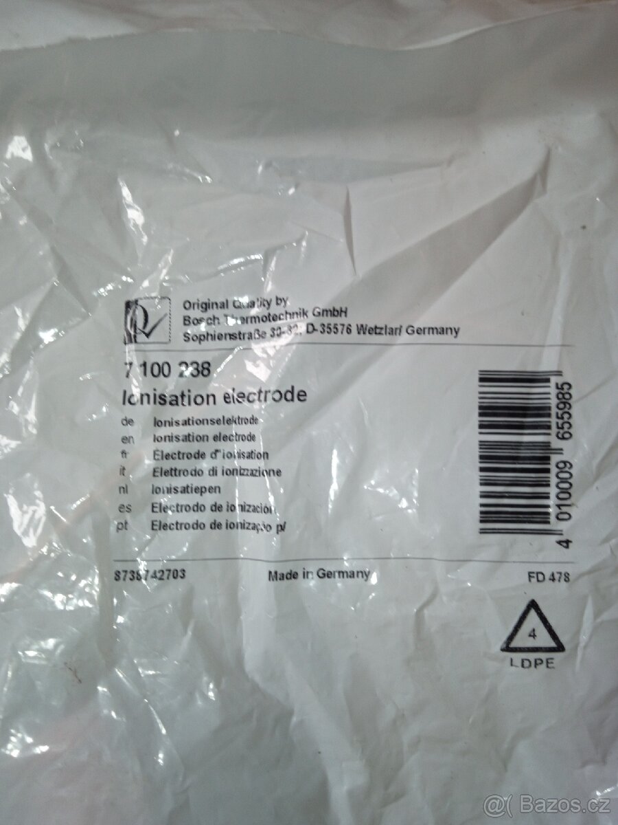 Buderus Ionizační elektroda