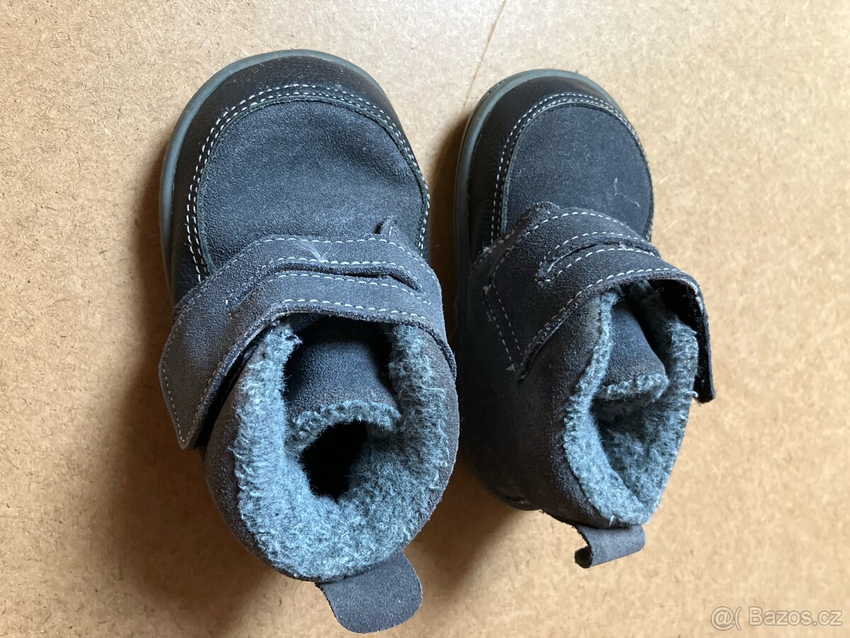 Zimní barefoot boty Zn Little blue lamb vel 18-24 m