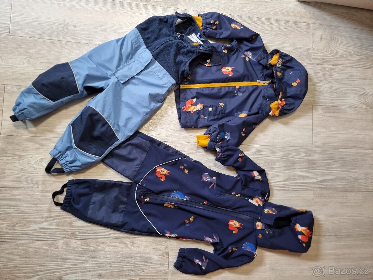 Set Tchibo zvířátka - 86/92-overal, bunda, zateplené kalhot