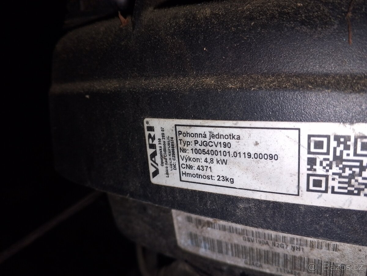 Pohonná jednotka, motor Vari Honda GSV 190